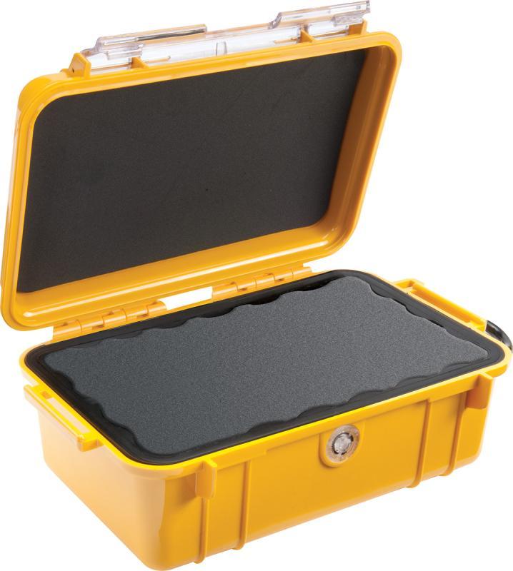 Peli Protector Case™ Micro case 1050 žlutý s čirým víkem prázdný