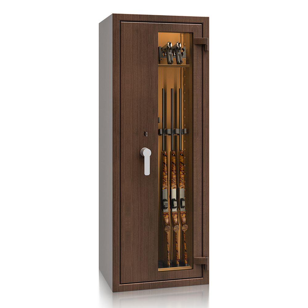 Prosklený trezor St. Gallen WF VITRINA KOMBI 56410.51S KL, wood line