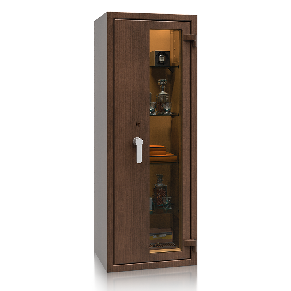 Prosklený trezor St. Gallen WF VITRINA KOMBI 56412.51S KL, wood line