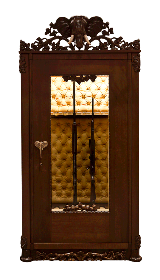 Luxusní prosklený trezor pro deset zbraní Panorama I. Elephant Design