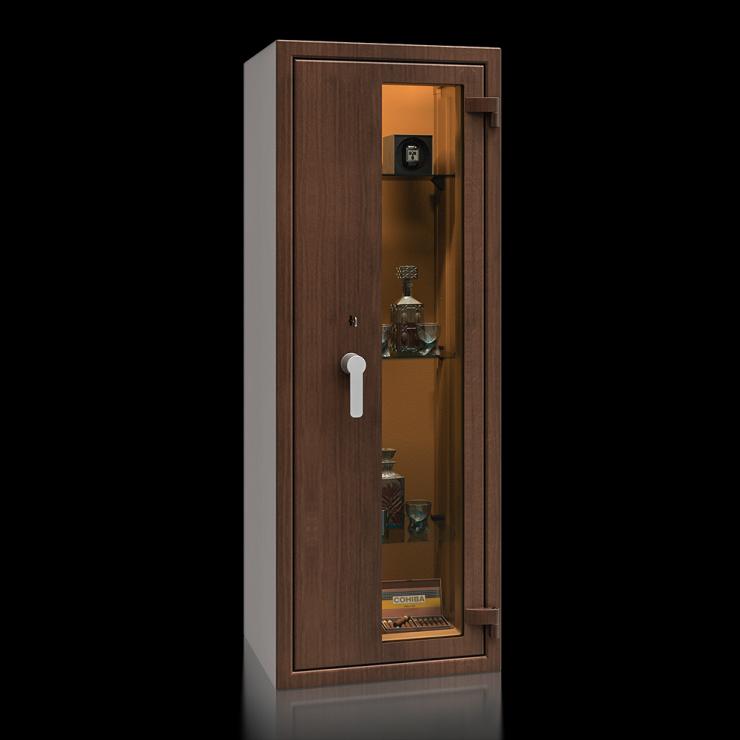 Prosklený trezor St. Gallen WF VITRINA 56412.01S KL, wood line