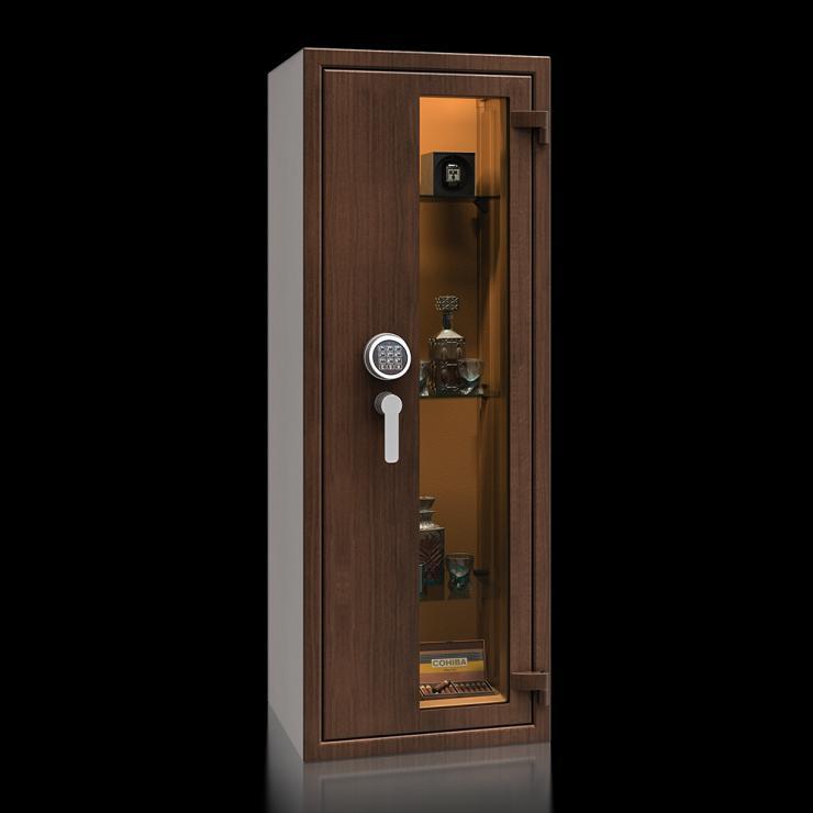 Prosklený trezor St. Gallen WF VITRINA 56412.02S EL, wood line