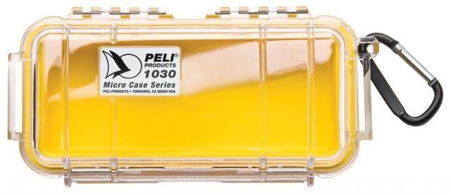 Peli Protector Case™ Micro case 1030 žlutý s průhledným víkem prázdný