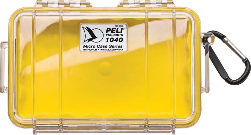 Peli Protector Case™ Micro case 1040 žlutý s průhledným víkem prázdný