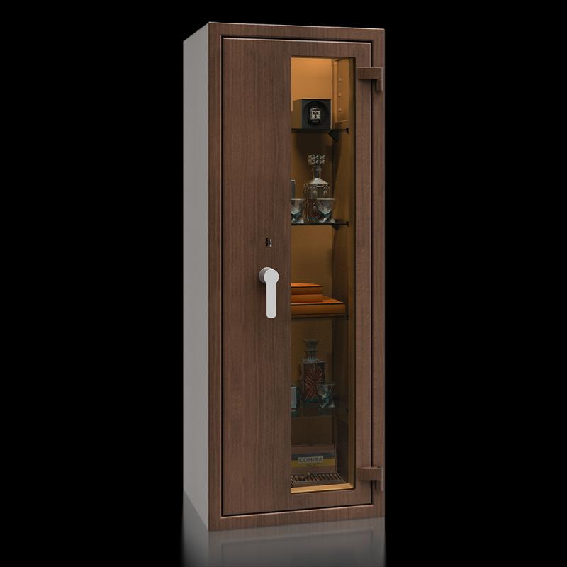 Prosklený trezor St. Gallen WF VITRINA KOMBI 56412.51S KL, wood line