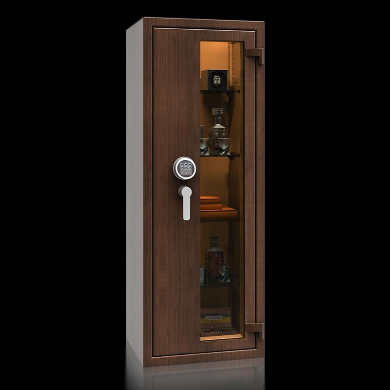 Prosklený trezor St. Gallen WF VITRINA KOMBI 56412.52S EL, wood line